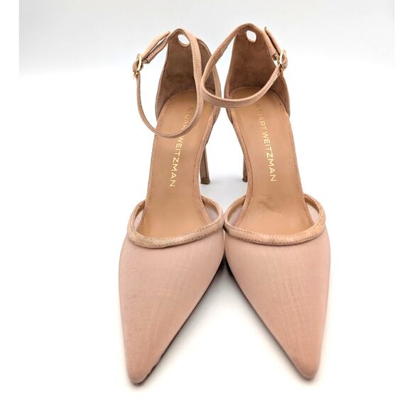 Stuart Weitzman 80mm Heel Pumps Ankle Straps Women's Pink Size US5.5 EU36 - Picture 2 of 12